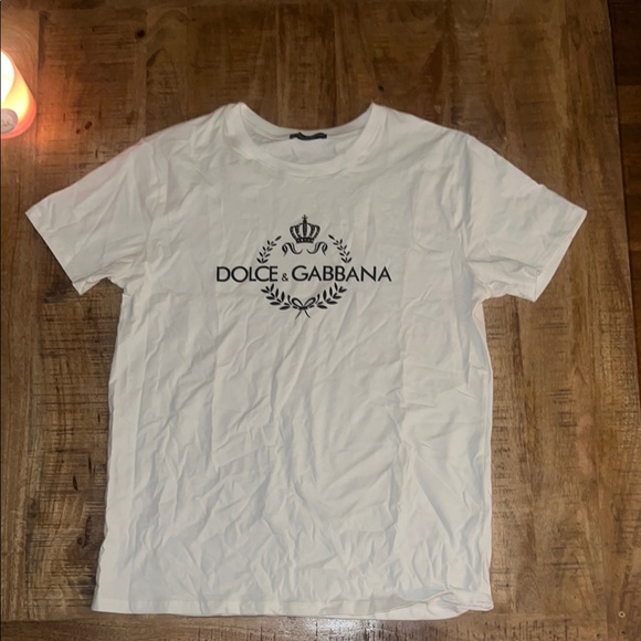 Dolce & Gabbana White Cotton Short Sleeve Round Neck T-shirt main image 0